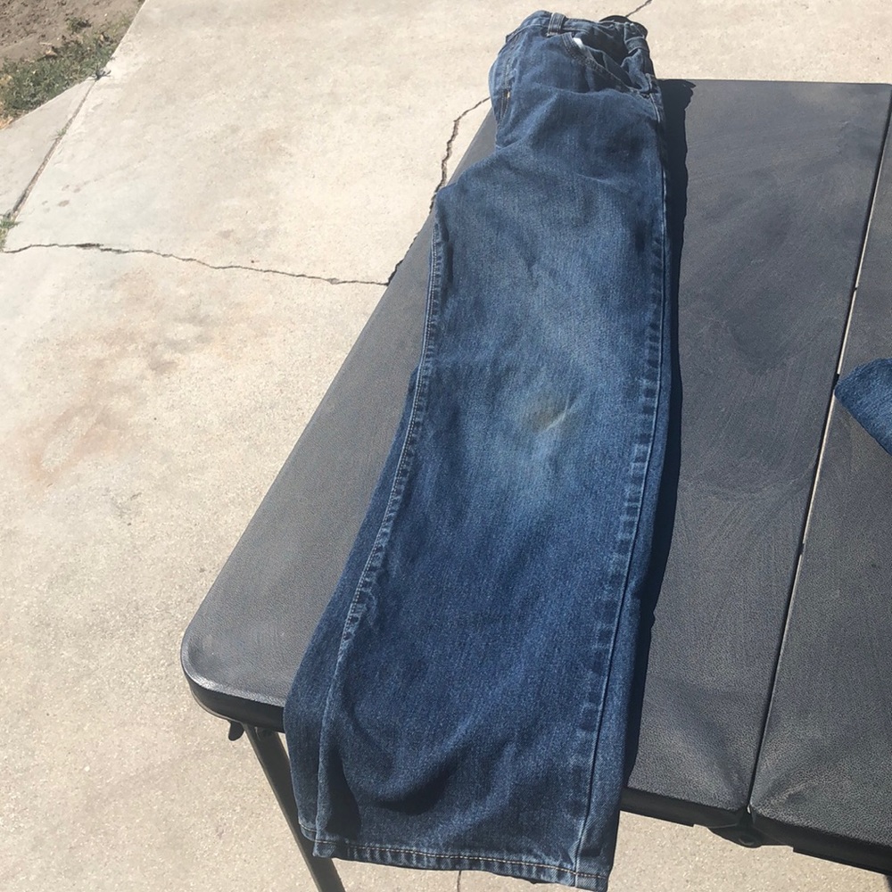 Old navy blue jeans